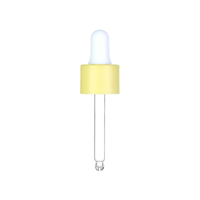 20mm Round Clear Glass Dropper Cosmetic For Glass Bottle OEM