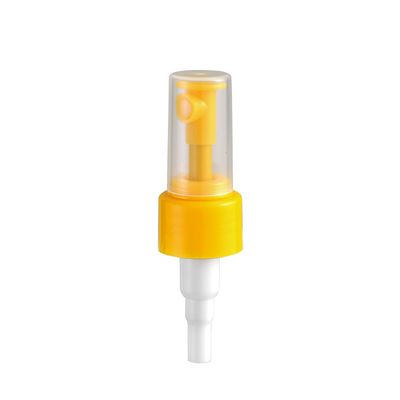 Yellow Ribbed Fine Mist Sprayer OEM ODM Non Spill For Bottle