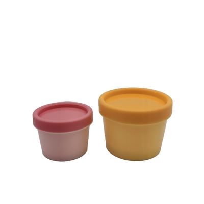 PP Plastic Cosmetic Jars , 50g 100g Facial Cream Jar Packaging