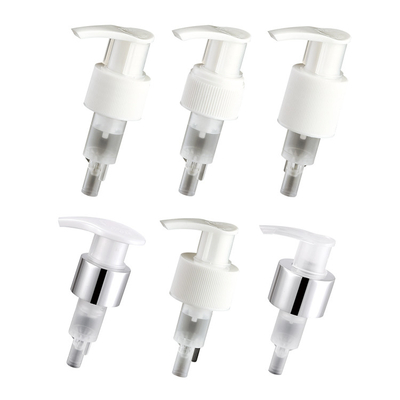 Alumina Plastic Lotion Pumps With A Lock Clip 1.2ml Dosage OEM