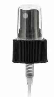 Black white Perfume Mist Sprayer 28/410 0.12ml Plastic PP material